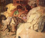 Edouard Vuillard Three women in the sofa oil painting